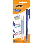 Blister 3 gel-ocity® illusion® pointe moyenne / bleu stylo encre gel effaçable bic