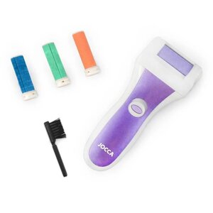 JOCCA 6286 Râpe électrique rotative pour les pieds – Blanc et Violet
