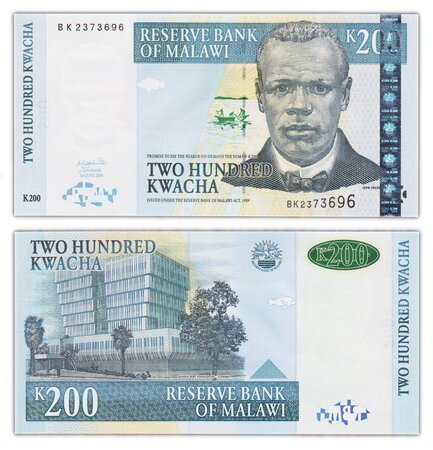 Billet de Collection 200 Kwacha 2004 Malawi - Neuf - P55