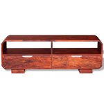 vidaXL Meuble TV Bois massif de Sesahm 116 x 30 x 40 cm
