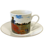 Coffret de tasses et sous-tasses en céramique claude monet