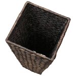 vidaXL Lits surélevés de jardin 3 Pièces Jacinthe d'eau Marron foncé