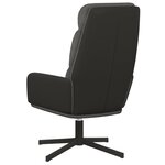 vidaXL Chaise de relaxation Gris foncé Tissu