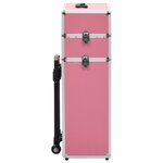 vidaXL Chariot de maquillage Aluminium Rose