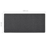 vidaXL Tapis de couloir Anthracite 50x100 cm