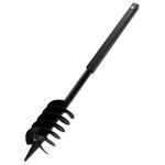 vidaXL Tarière de sol avec mèche de tarière 150 mm Acier Noir