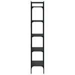 vidaXL Bibliothèque à 5 niveaux noir 56x31 5x174 cm bois d'ingénierie