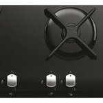 Whirlpool akt404nb plaque de cuisson gaz - 3 foyers - 6350w - l59 x p51cm - revêtement verre trempé - noir