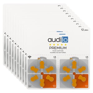 120 piles auditives audilo type 13 (lot de 20 plaquettes)