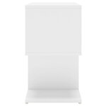 vidaXL Tables de chevet 2 Pièces Blanc 50x30x51 5 cm Aggloméré