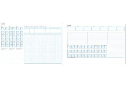 sous main , papier, 580 x 380 mm, 2 couleurs, papier HERLITZ