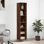 vidaXL Buffet haut Chêne marron 34 5x32 5x180 cm Bois d'ingénierie