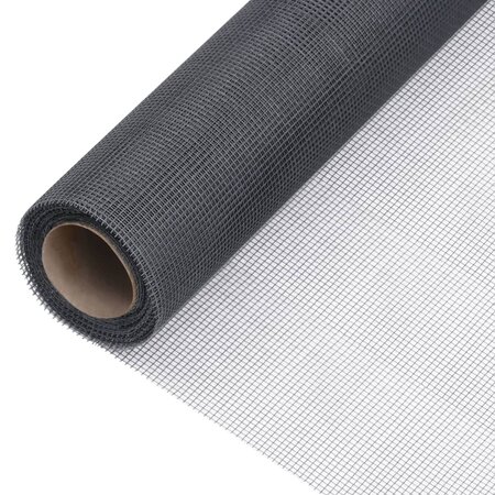 vidaXL Écran en treillis Fibre de verre 100x500 cm Gris