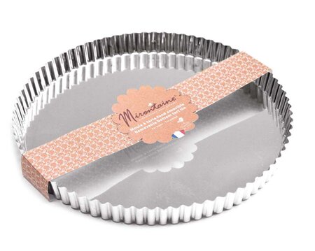 Moule à tarte Rond Ø 30 cm en fer blanc