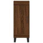 vidaXL Buffet Chêne marron 34 5x34x90 cm Bois d'ingénierie