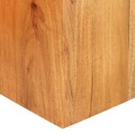 vidaXL Tables d'appoint 2 Pièces Bois d'acacia solide