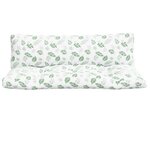 vidaXL Coussins de palette 2 Pièces motif de feuilles tissu Oxford