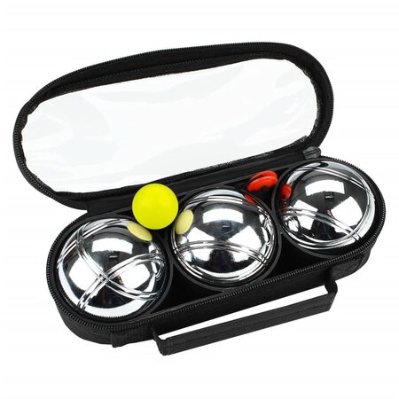 Get & go ensemble jeu de boules iv 3 boules argenté cod 52jp-cod-uni