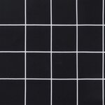 vidaXL Coussins de chaise à dossier haut lot de 6 carreaux noir