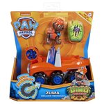 Pat patrouille - vehicule + figurine deluxe zuma dino rescue paw patrol - 6059524 - voiture a remonter jeu jouet enfant 3 ans
