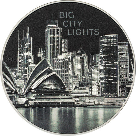 Pièce de monnaie en argent 5 dollars g 31.1 (1 oz) millésime 2023 big city lights sydney