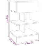 vidaXL Tables de chevet 2Pièces Chêne marron 40x35x65cm Bois d'ingénierie