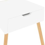 vidaXL Tables de chevet 2 Pièces Blanc 40x40x56 cm Aggloméré