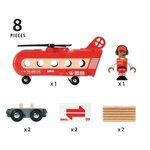 Brio World Hélicoptere Cargo - Accessoire pour circuit de train en bois - Ravensburger - Mixte des 3 ans - 33886