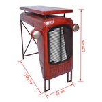 Esschert design table tractor rouge ih033