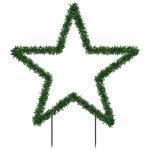 vidaXL Décoration lumineuse étoile de Noël avec piquets 80 LED 60 cm