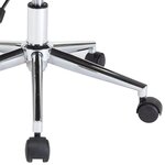 vidaXL Chaise pivotante à dîner Blanc Bois courbé et similicuir