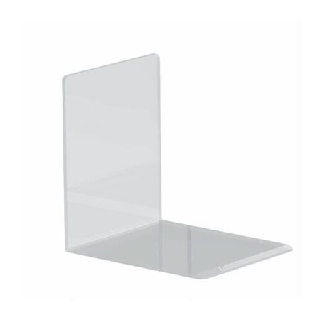 Lot de 2 Serre-livres en Acrylique 10 x 8 x 10 cm Transparent MAUL