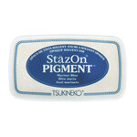 StazOn Tampon encreur pigmenté  marine  9 6x5 5x2 2cm