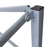 vidaXL Tente de réception pliable professionnelle 2x2 m Acier Bleu