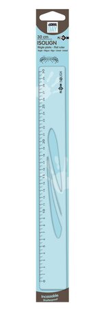 Règle plate ISOLIGN en plastique incassable 30cm JPC