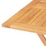vidaXL Ensemble à dîner de jardin 5 Pièces Bois de teck massif