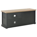 vidaXL Meuble TV Noir 90 x 30 x 40 cm Bois