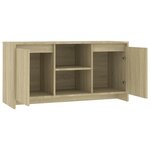 vidaXL Meuble TV Chêne sonoma 102x37 5x52 5 cm Aggloméré