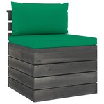 vidaXL Salon palette de jardin 8 Pièces avec coussins Bois de pin massif