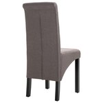 vidaXL Chaises à manger lot de 2 taupe tissu