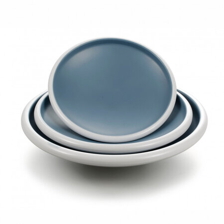 Assiette creuse mélamine bleue ø 25 5 cm - pujadas -  - mélamine