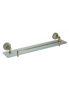Etagère de douche murale KERA en laiton et céramique