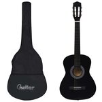 vidaXL Guitare classique avec sac pour débutants Noir 3/4 36"