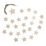 Pendentif de bois Etoiles 1x6 8cm et 23x4 8cm