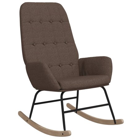 vidaXL Chaise à bascule Taupe Tissu