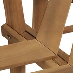 vidaXL Banc de tour d'arbre Demi-hexagonal 160 cm Bois d'acacia massif