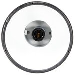 vidaXL Plafonnier industriel Noir E27 Bois de manguier