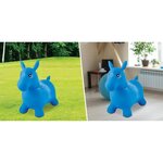 LEXIBOOK Cheval Sauteur Gonflable Bleu - 3 ans et +