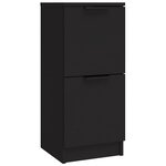 vidaXL Buffets 3 Pièces noir bois d'ingénierie