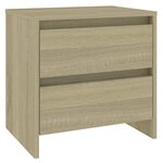 vidaXL Table de chevet Chêne sonoma 45x34 5x44 5 cm Aggloméré